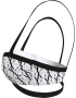 Τοπ Μαγιό Calvin Klein Bralette Bandeau-RP KW0KW01746-0K4 με allover λογότυπο MONOGRAM WHITE